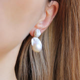 Classique Grande | Irregular Pearl Studs