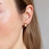 Quinn Half Hoop Stud Earrings