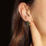 Dana Green Hoop Earrings