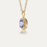 December Tanzanite Birthstone Necklace