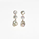Esme Pearl Earrings | Irregular Studs