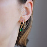 Green Earrings Set