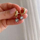 Intergalactic Labradorite Hoop Earrings