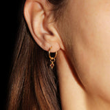 Birthstone Hoop Earrings