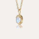 June Moonstone Birthstone Necklace