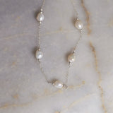 Lacie Pearl Necklace | Sterling Silver