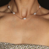 Lacie Pearl Necklace | Sterling Silver