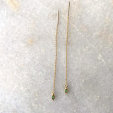 Birthstone Threader Earrings