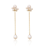 Olivia Pearl Earrings — Pearl Collar