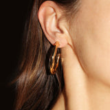 Pinched Hoop Earrings