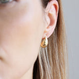 Raindrop Bold Earrings - Gold