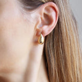 Raindrop Bold Earrings - Gold