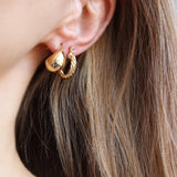 Raindrop Bold Earrings - Gold