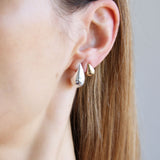 Raindrop Bold Earrings - Silver