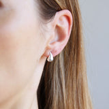 Raindrop Petite Earrings - Silver