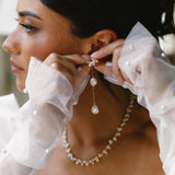 Sabine Pearl Earrings — Pearl Collar