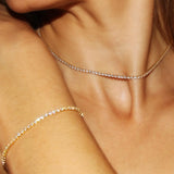 Tennis Choker Necklace & Bracelet Set