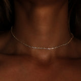 Tennis Choker Necklace & Bracelet Set