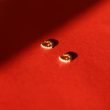 White Topaz Huggies 9mm