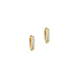 White Topaz Huggies 9mm
