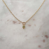 August Birthstone Necklace