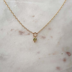 August Birthstone Necklace
