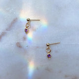 February Birthstone Earrings