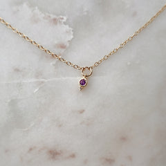 February Birthstone Necklace