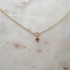July Birthstone Necklace