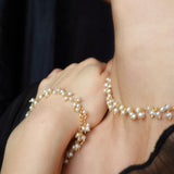Freshwater Pearl Necklace and Bracelet Set