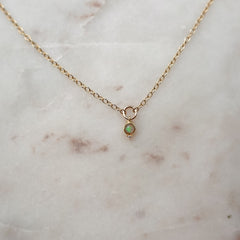 October Birthstone Necklace