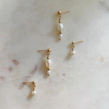 Tiny Pearl Stud Earrings