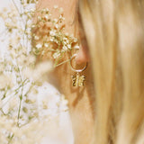 Cosmic Butterfly Hoops