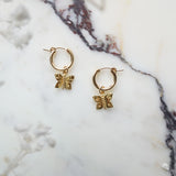 Cosmic Butterfly Hoops