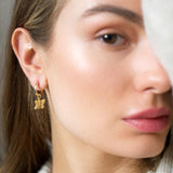 Cosmic Butterfly Hoops