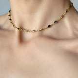 Demeter Peridot CZ Necklace