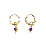 February Birthstone Earrings
