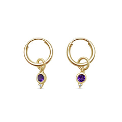 February Birthstone Earrings