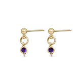 February Birthstone Earrings