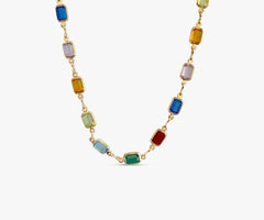 Marion Necklace — Dark Stones