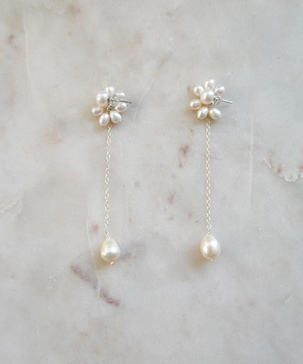 Olivia Pearl Earrings — Pearl Collar