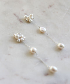 Sabine Pearl Earrings — Pearl Collar