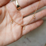 Triple Opal Choker Necklace