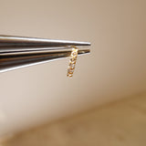 White Topaz Huggies 9mm